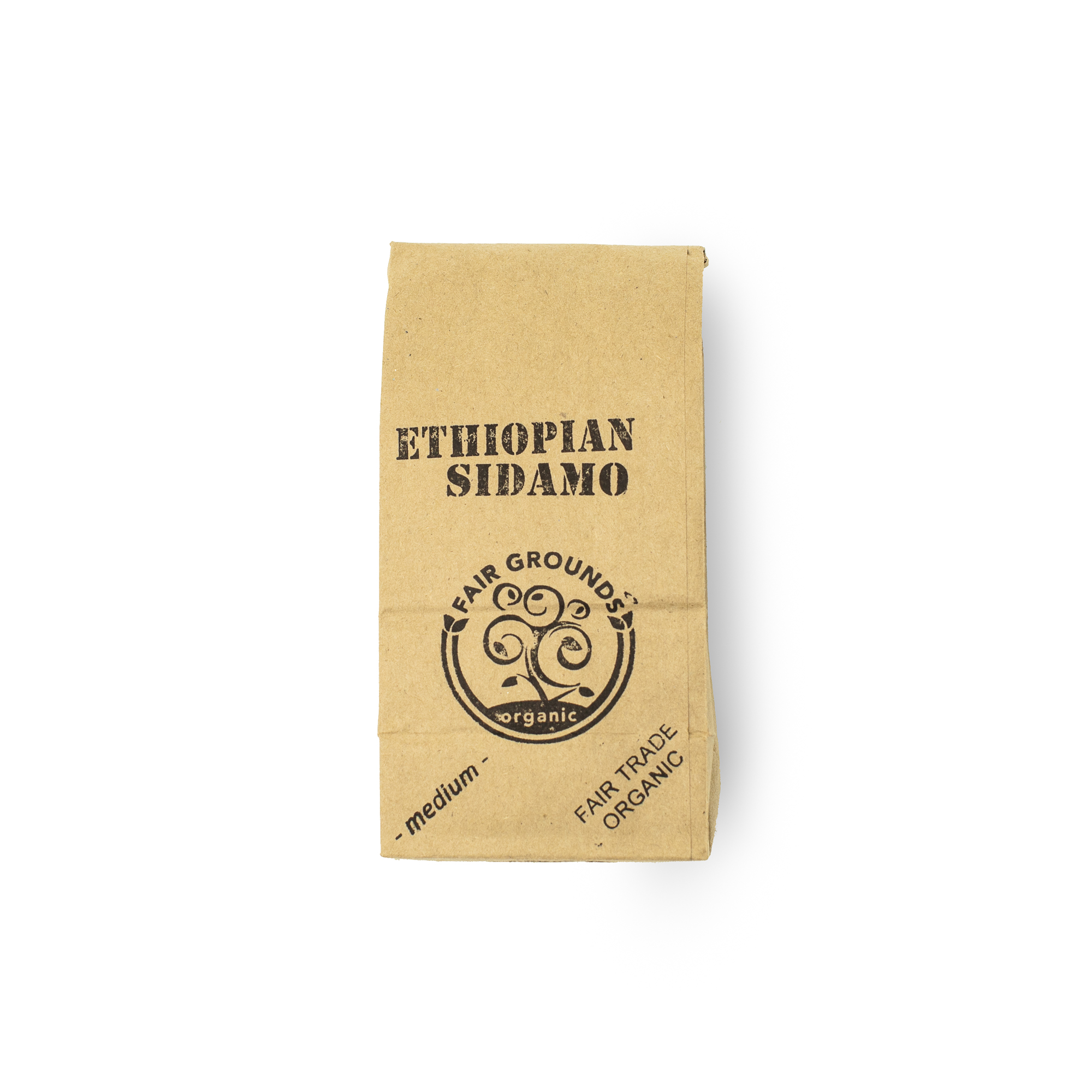 Fair Grounds Organic Fair Trade Coffee Roastery Etobicoke Mississauga-Ethiopian Sidamo-half pound bag new