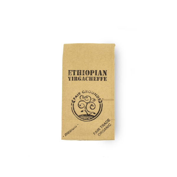 Fair Grounds Organic Fair Trade Coffee Roastery Etobicoke Mississauga-Ethiopian Yirgacheffe-half pound bag new